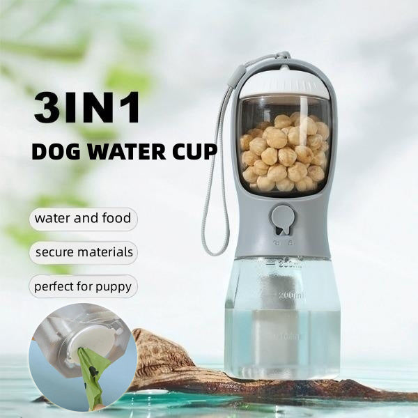 Dog Water Cup Drinking Food Garbage Bag (Three-in-one )