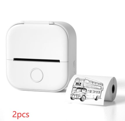Portable Mini Thermal Label Printer Home Photo Printer Student