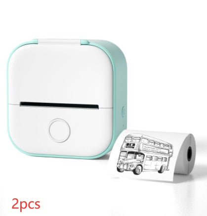 Portable Mini Thermal Label Printer Home Photo Printer Student
