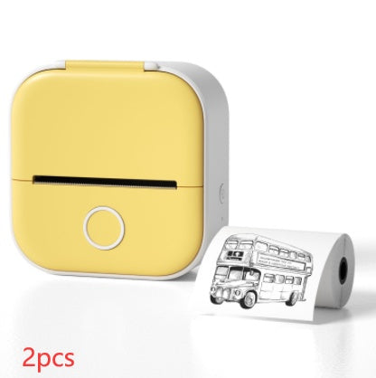 Portable Mini Thermal Label Printer Home Photo Printer Student