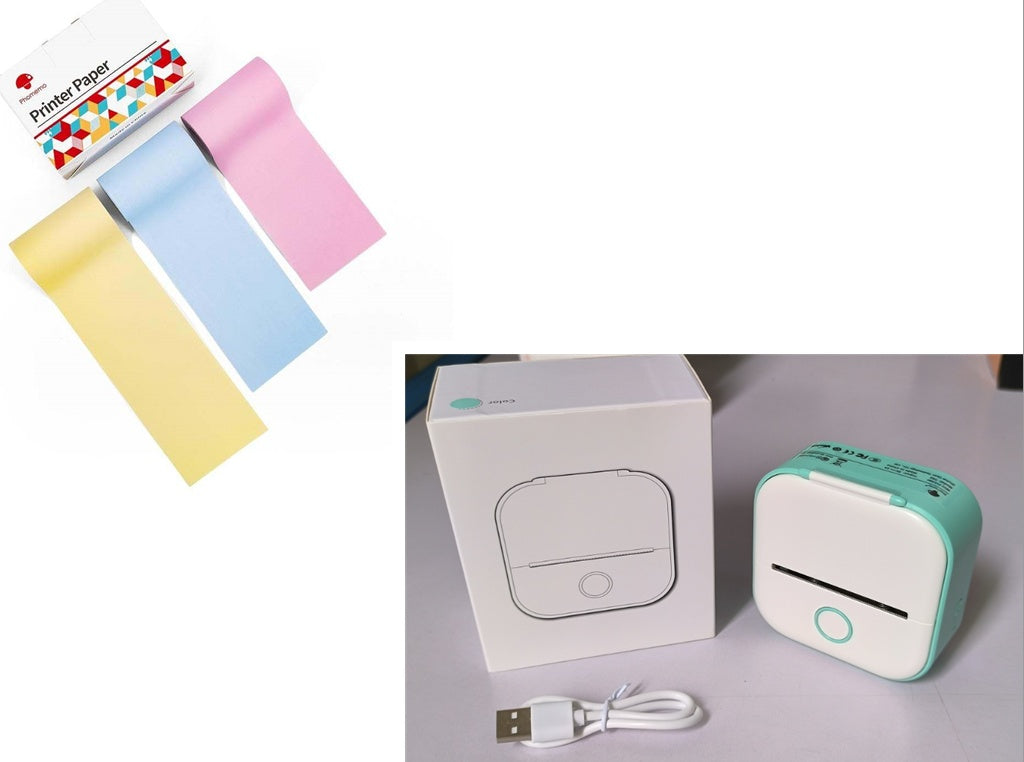 Portable Mini Thermal Label Printer Home Photo Printer Student