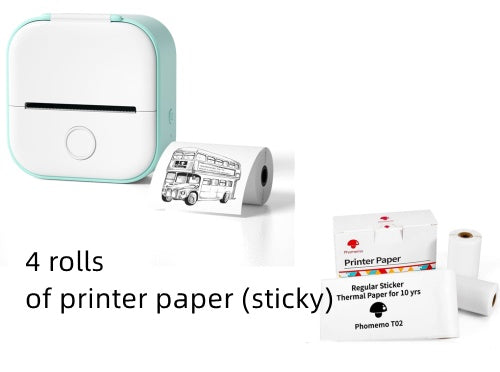 Portable Mini Thermal Label Printer Home Photo Printer Student