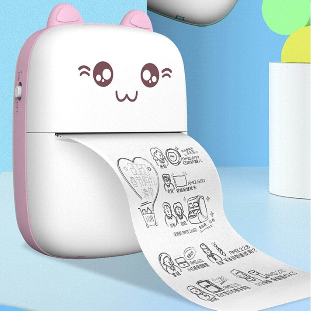 Mini Printer Portable Mini Bluetooth Printer