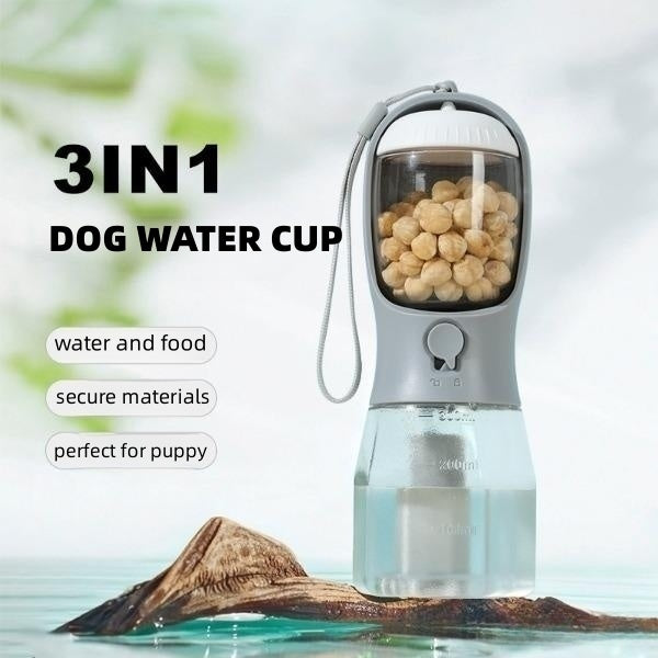 Dog Water Cup Drinking Food Garbage Bag (Three-in-one )