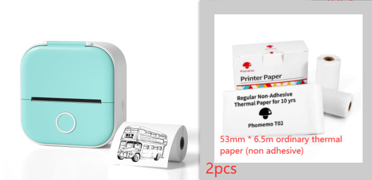 Portable Mini Thermal Label Printer Home Photo Printer Student