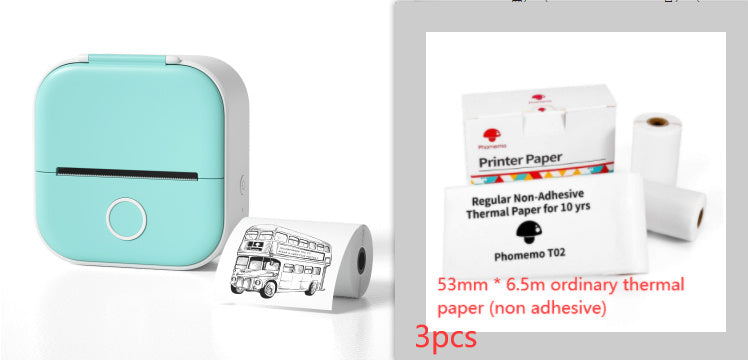 Portable Mini Thermal Label Printer Home Photo Printer Student